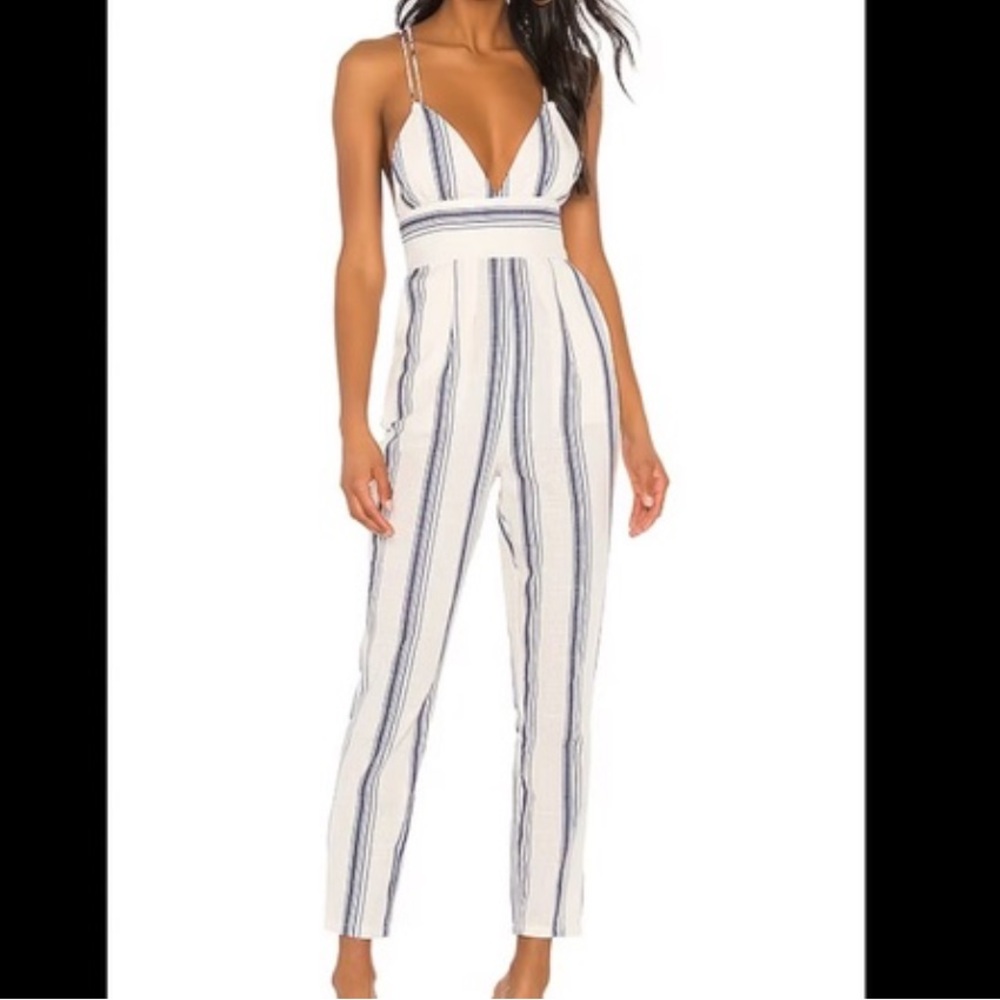 Evaline Striped Jumpsuit